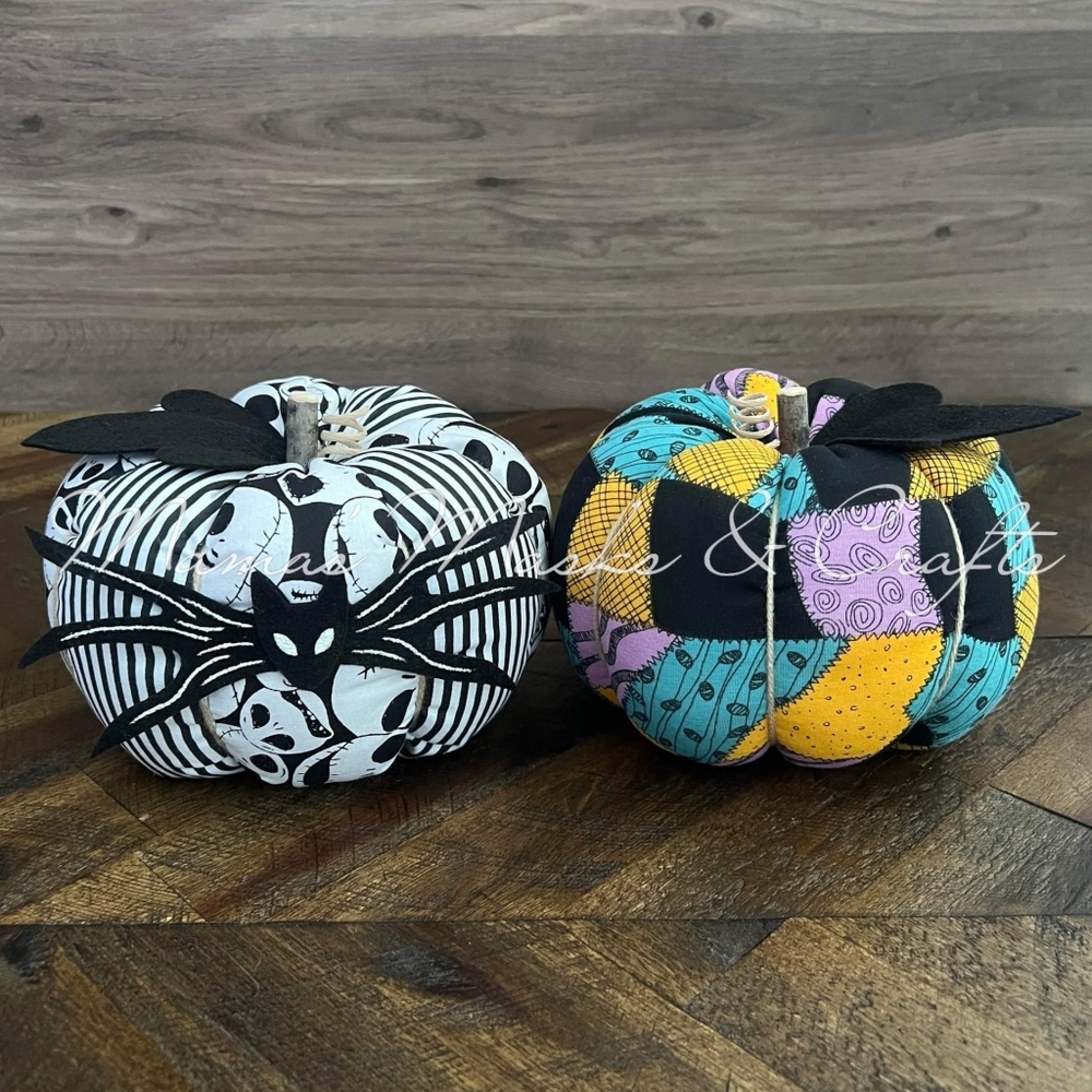 NBC Jack & Sally Inspired Plush Pumpkin Set (2) 🎃